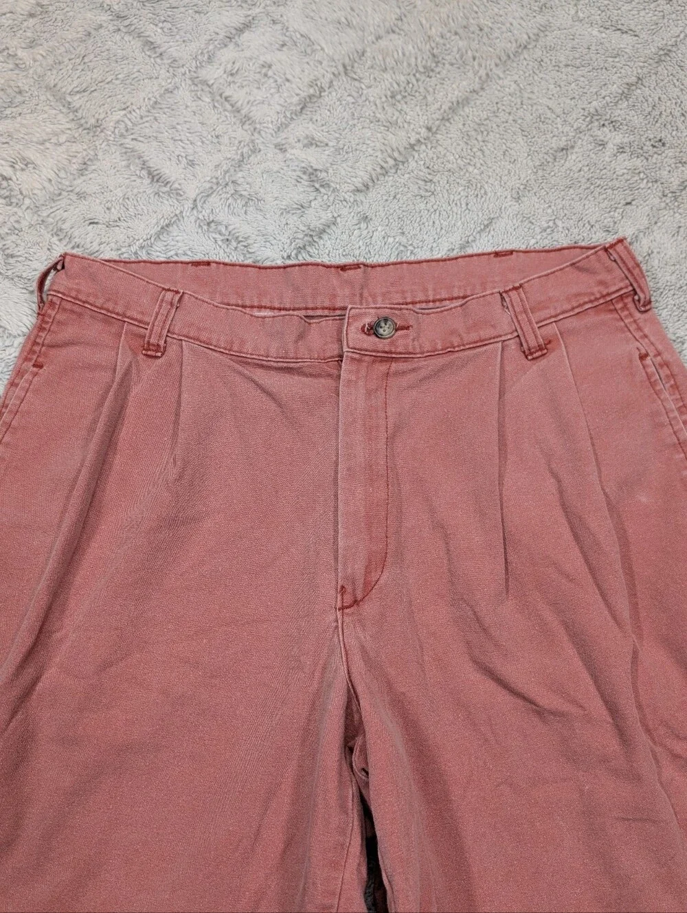 Murrays Toggerty Shop Shorts Mens 32 Pink Nantucket Red Pleated Chino Travel